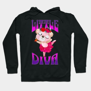 Little Diva Ballerina Bear Hoodie